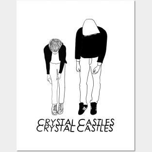 Crystal Castles line art Posters and Art